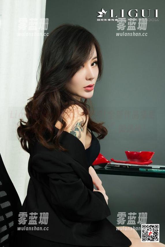 Ligui丽柜 - 奈沐子复古OL全新作品集更新，这套搭配果然是“惹火”的选择！