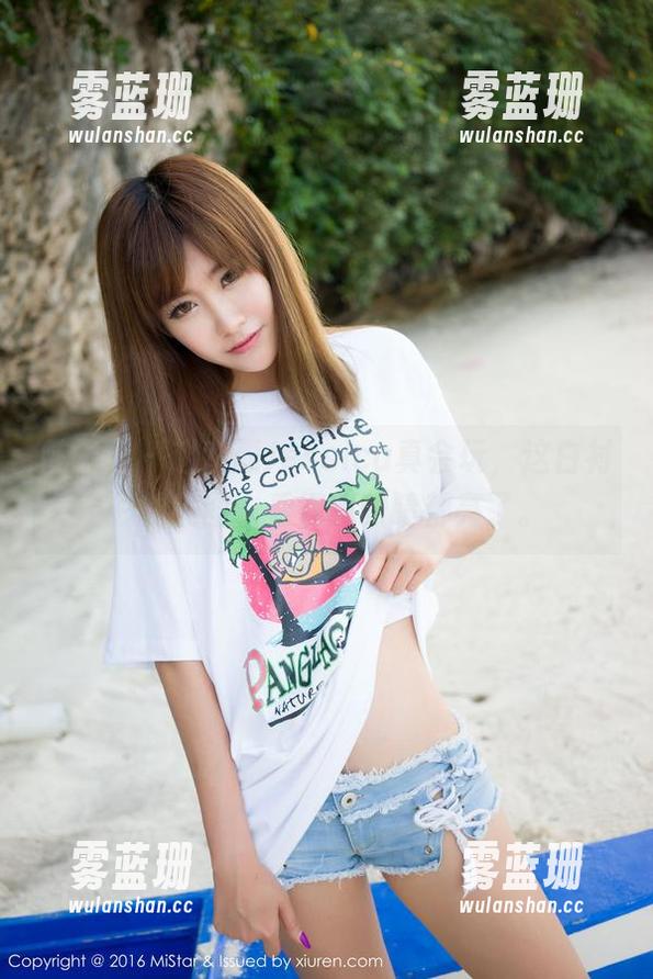 魅妍社 - 赵欢颜Jessica真会玩，这白衬衫的美图，看得我眼睛都亮了。